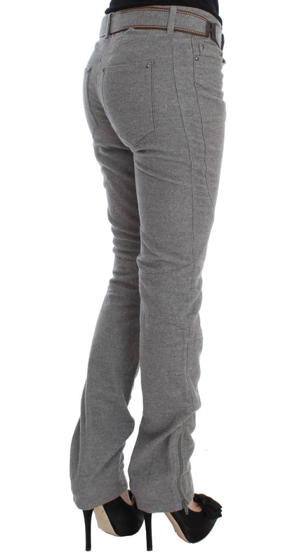 Ermanno Scervino Chic Gray Casual Cotton Pants Ermanno Scervino