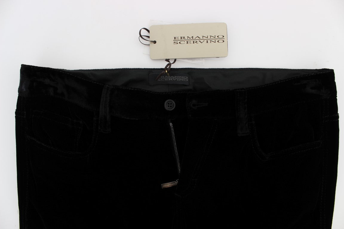 Ermanno Scervino Elegant Black Slim Fit Trousers