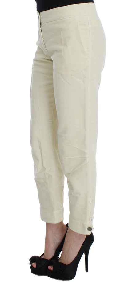 Ermanno Scervino Beige Capri Cropped Chic Pants Ermanno Scervino