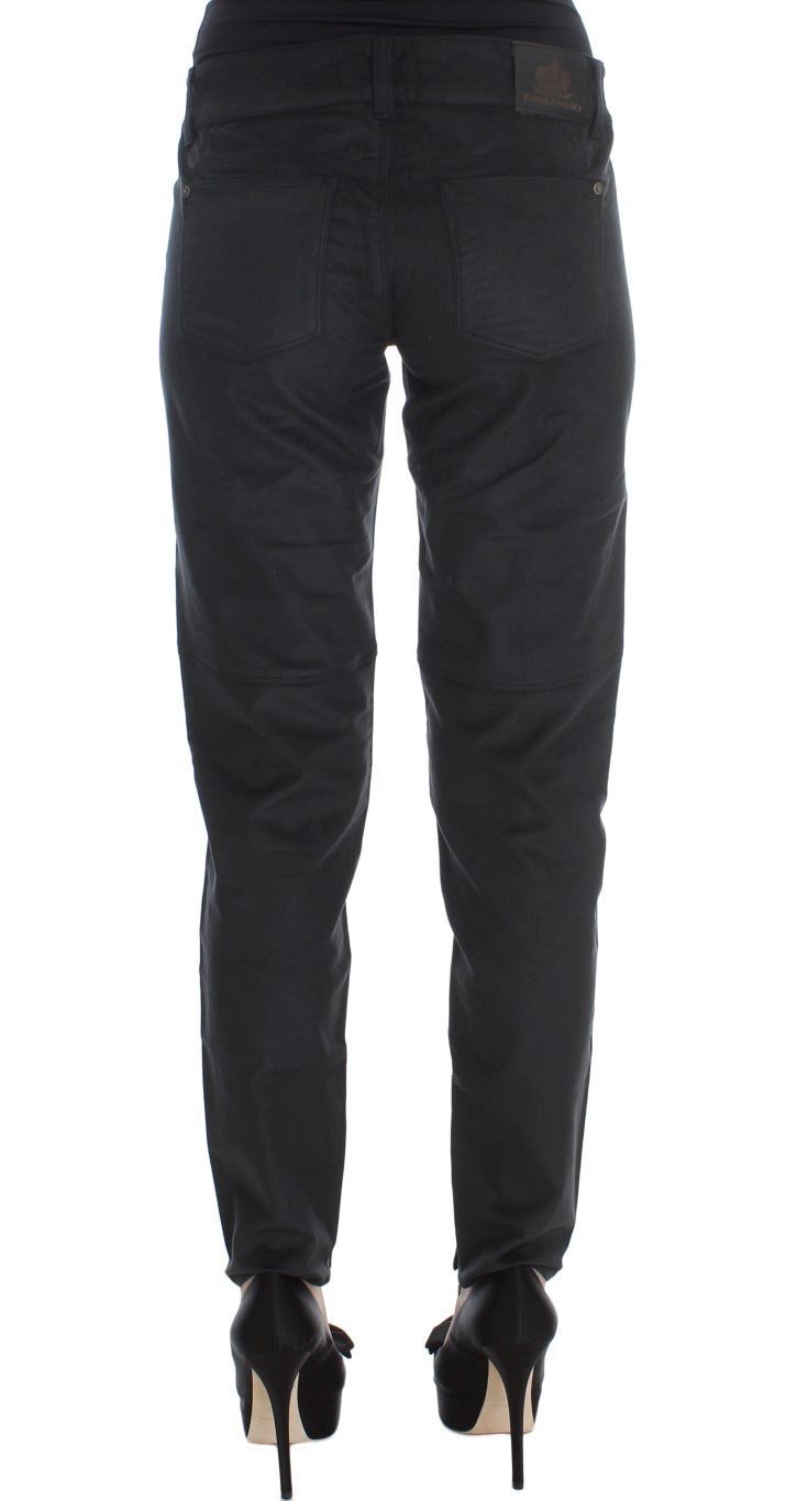 Ermanno Scervino Chic Black Regular Fit Trousers Ermanno Scervino