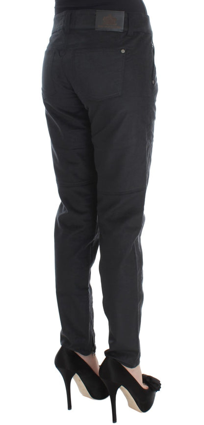 Ermanno Scervino Chic Black Regular Fit Trousers Ermanno Scervino