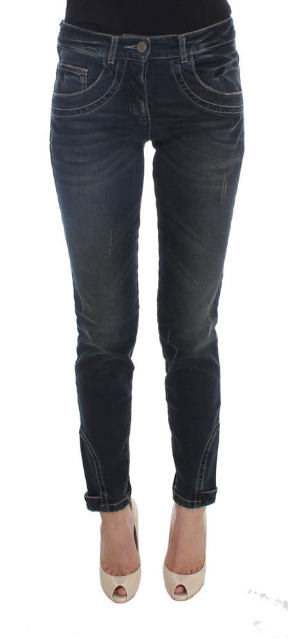 Ermanno Scervino Chic Blue Slim Fit Italian Jeans Ermanno Scervino