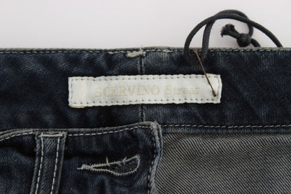 Ermanno Scervino Chic Blue Slim Fit Italian Jeans Ermanno Scervino