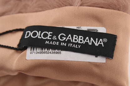 Dolce & Gabbana Elegant Beige Suede Elbow-Length Gloves Dolce & Gabbana