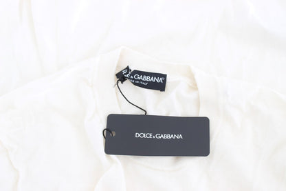 Dolce & Gabbana Elegant White Cashmere Sweater Dolce & Gabbana