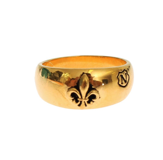 Nialaya Exclusive Gold-Plated Men's Ring Nialaya