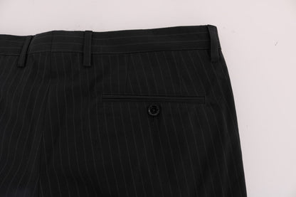 Dolce & Gabbana Elegant Striped Straight Fit Dress Trousers Dolce & Gabbana