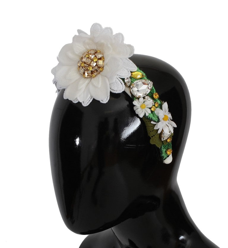 Dolce & Gabbana Sunflower Crystal Luxury Headband Dolce & Gabbana