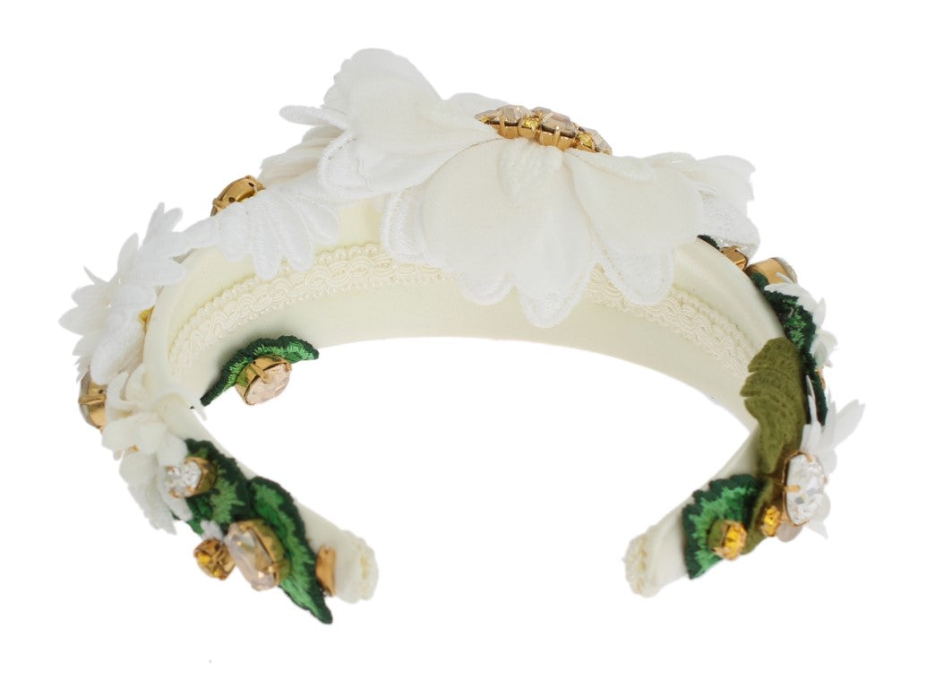 Dolce & Gabbana Sunflower Crystal Luxury Headband Dolce & Gabbana