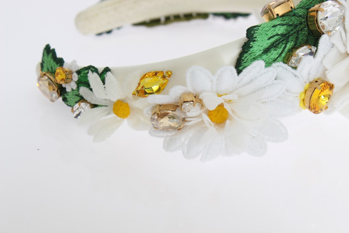 Dolce & Gabbana Sunflower Crystal Luxury Headband Dolce & Gabbana