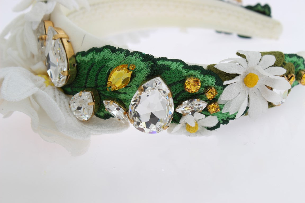 Dolce & Gabbana Sunflower Crystal Luxury Headband Dolce & Gabbana