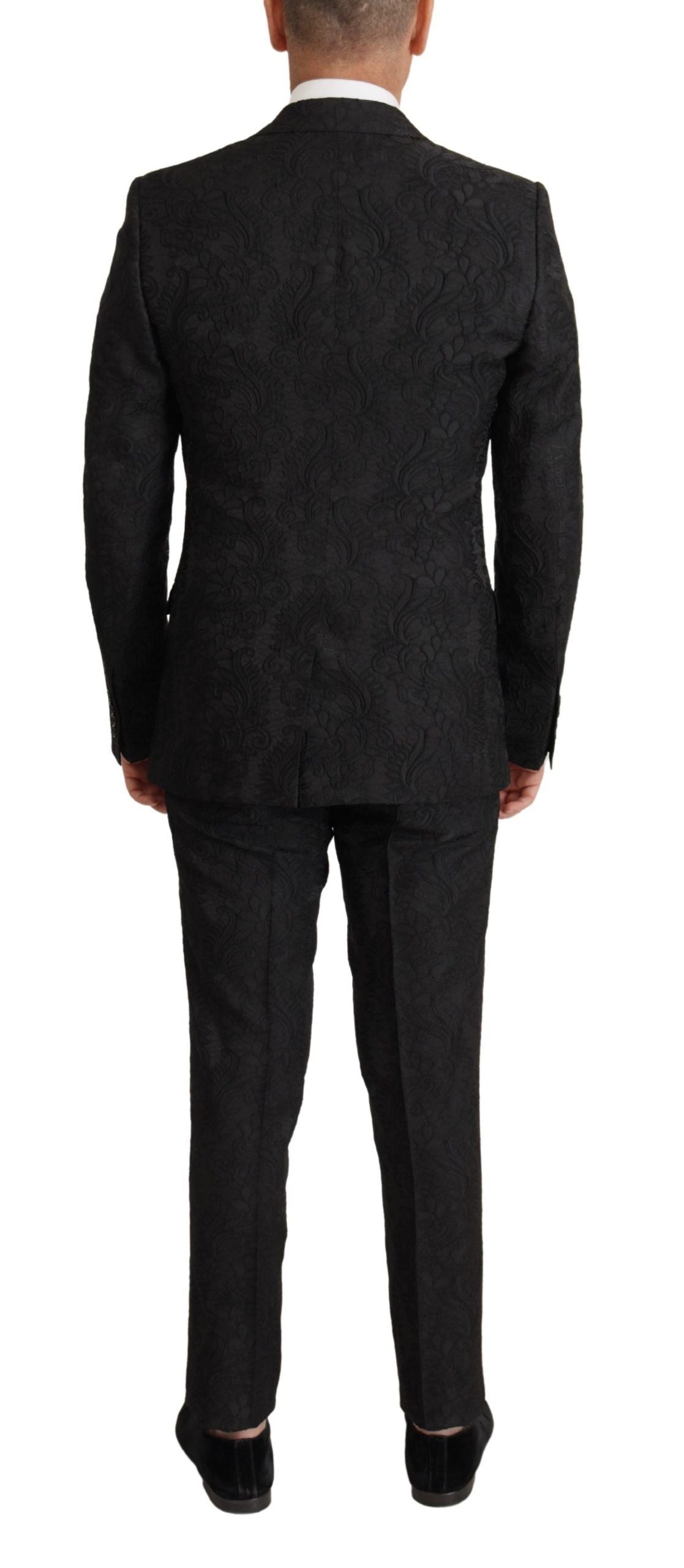 Dolce & Gabbana Glittering Black Martini Suit Set Dolce & Gabbana