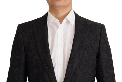 Dolce & Gabbana Glittering Black Martini Suit Set Dolce & Gabbana