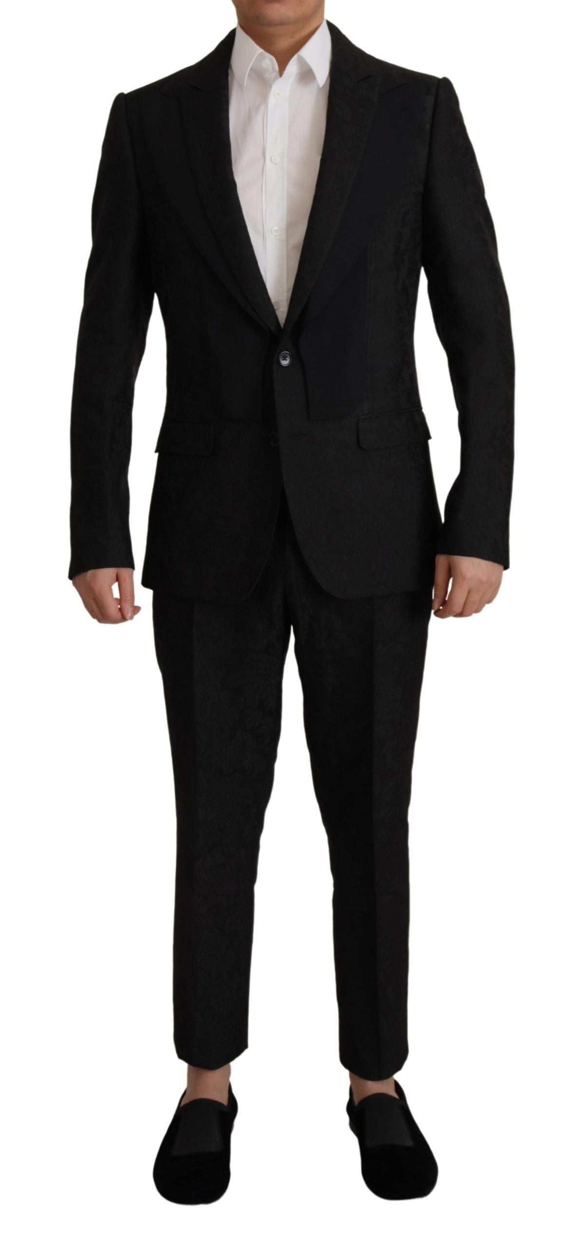 Dolce & Gabbana Elegant Black Two-Piece Martini Suit Dolce & Gabbana