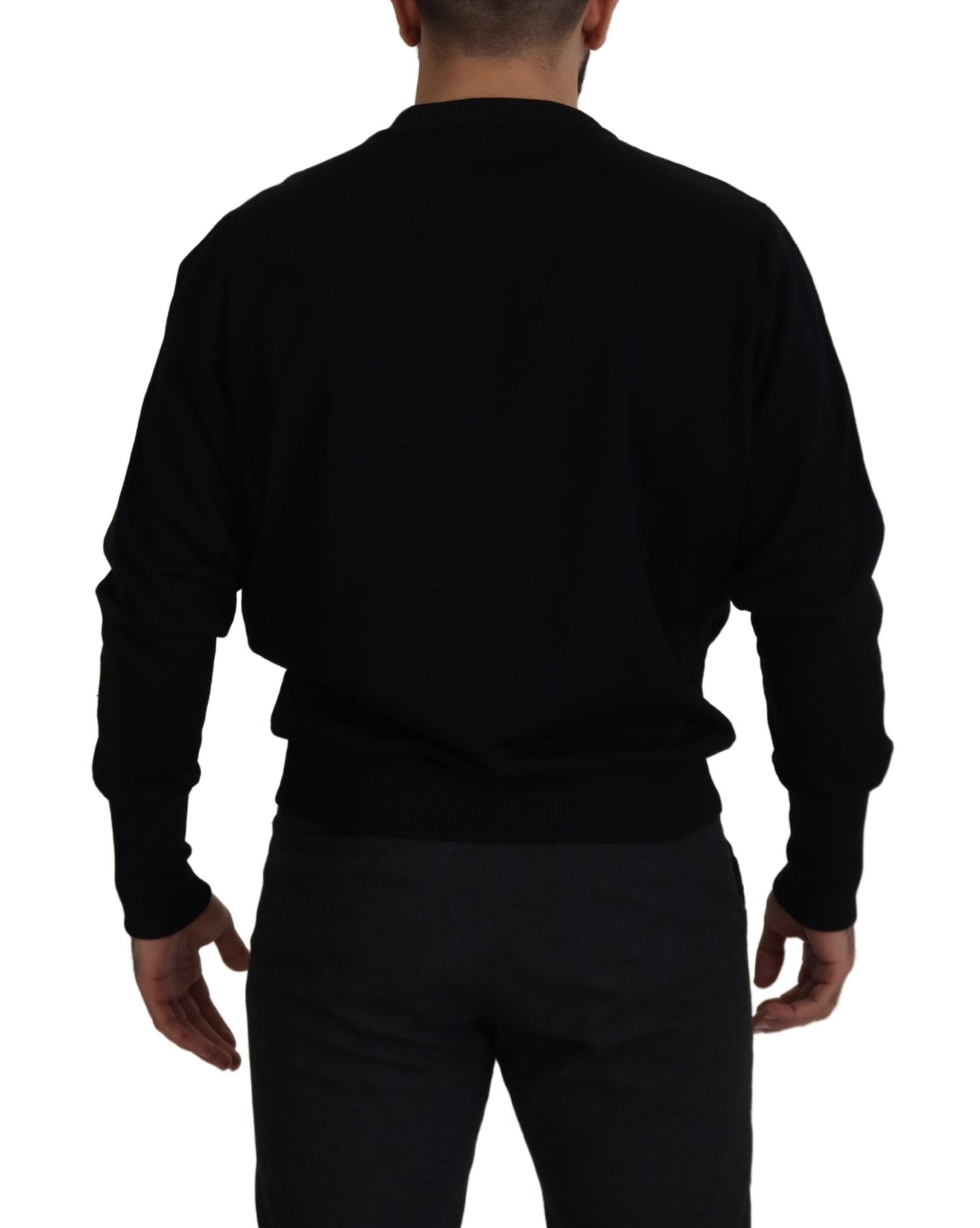 Dolce & Gabbana Elegant Crewneck Cotton Blend Sweater Dolce & Gabbana