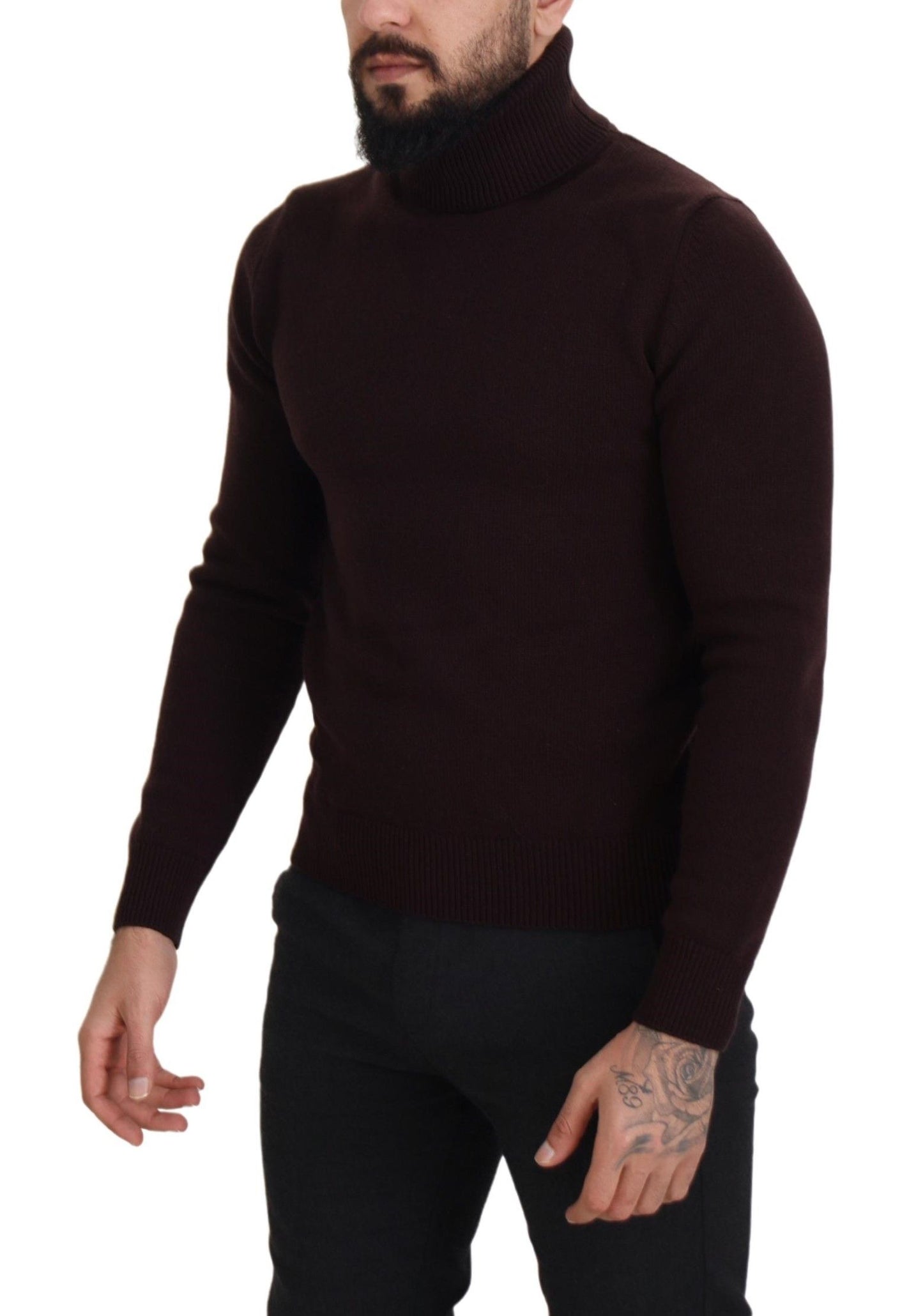 Dolce & Gabbana Elegant Turtleneck Wool Pullover Sweater Dolce & Gabbana