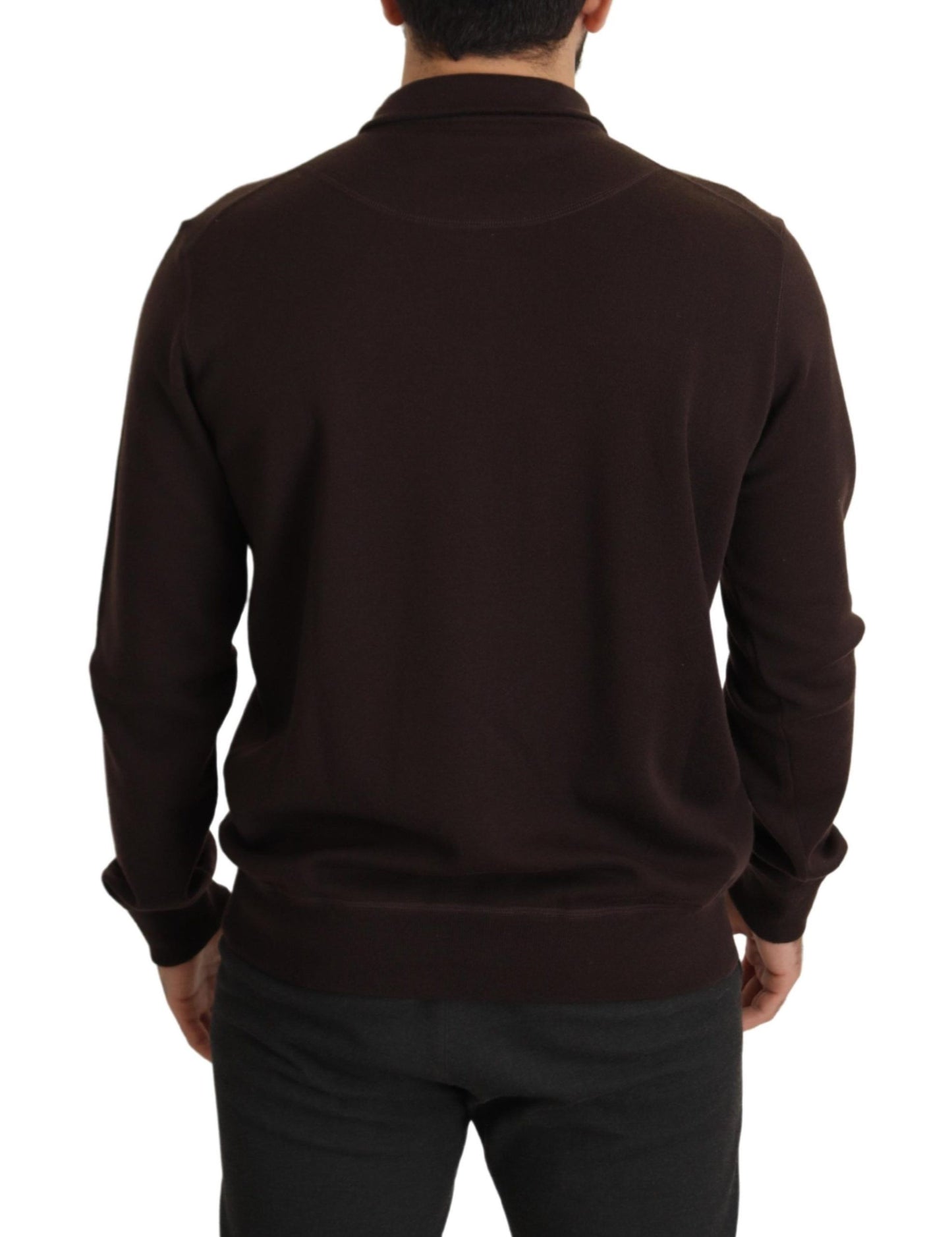 Dolce & Gabbana Elegant Cashmere Zippered Pullover Sweater Dolce & Gabbana