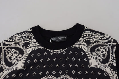 Dolce & Gabbana Elegant Wool Silk Blend Crewneck Sweater Dolce & Gabbana