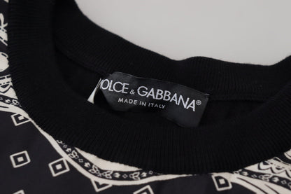 Dolce & Gabbana Elegant Wool Silk Blend Crewneck Sweater Dolce & Gabbana