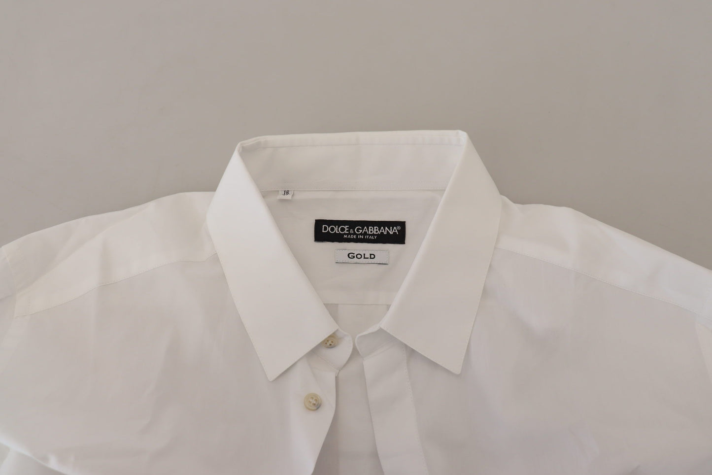 Dolce & Gabbana Elegant White Peacock Feather Dress Shirt Dolce & Gabbana