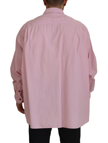 Dolce & Gabbana Elegant Pink Casual Cotton Shirt Dolce & Gabbana