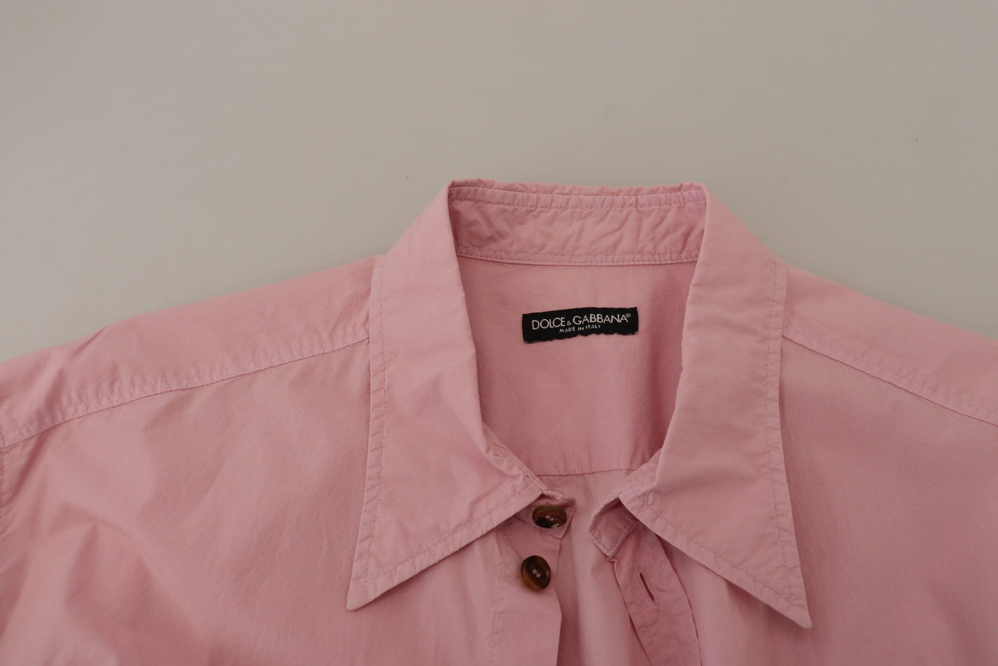 Dolce & Gabbana Elegant Pink Casual Cotton Shirt Dolce & Gabbana