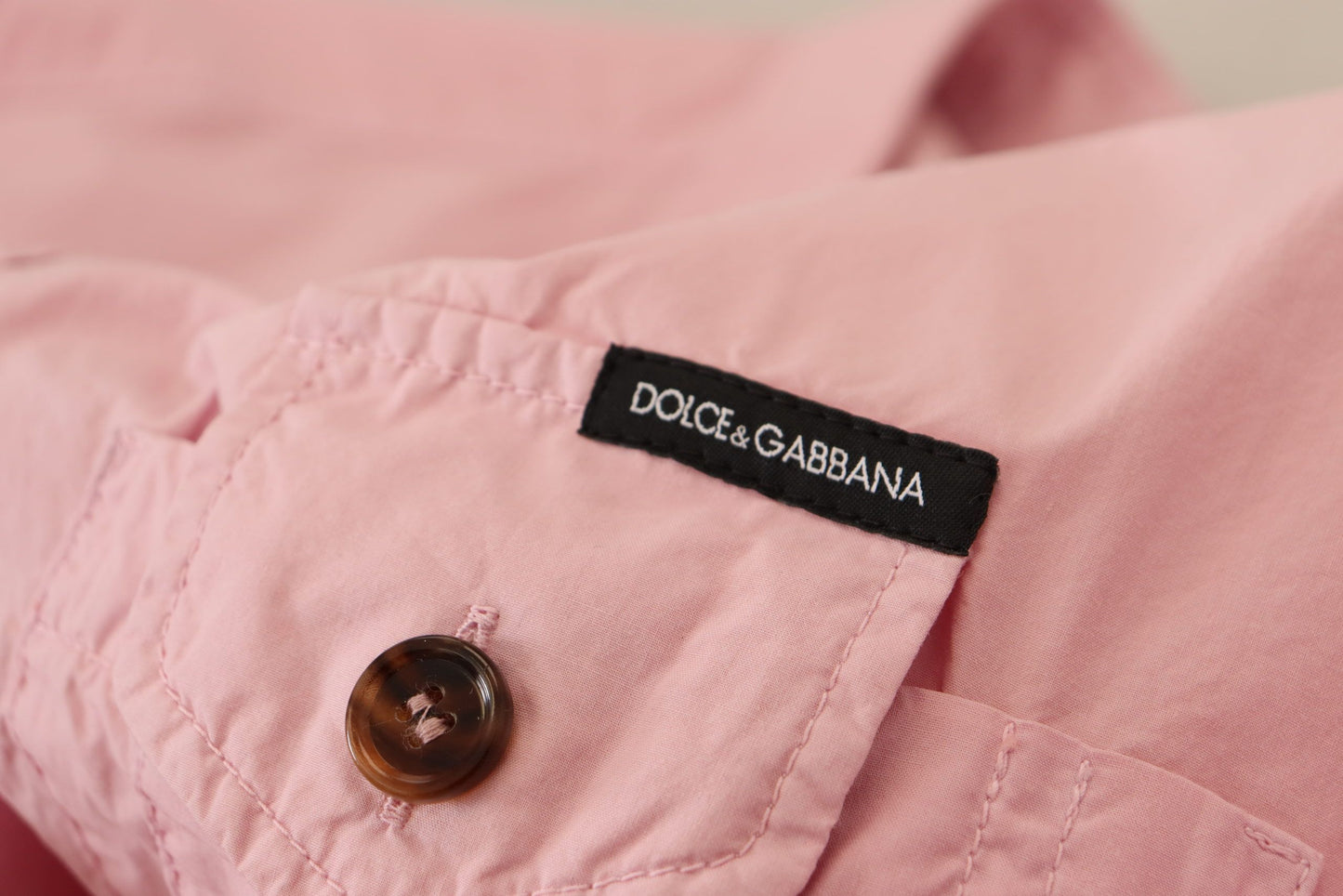 Dolce & Gabbana Elegant Pink Casual Cotton Shirt Dolce & Gabbana