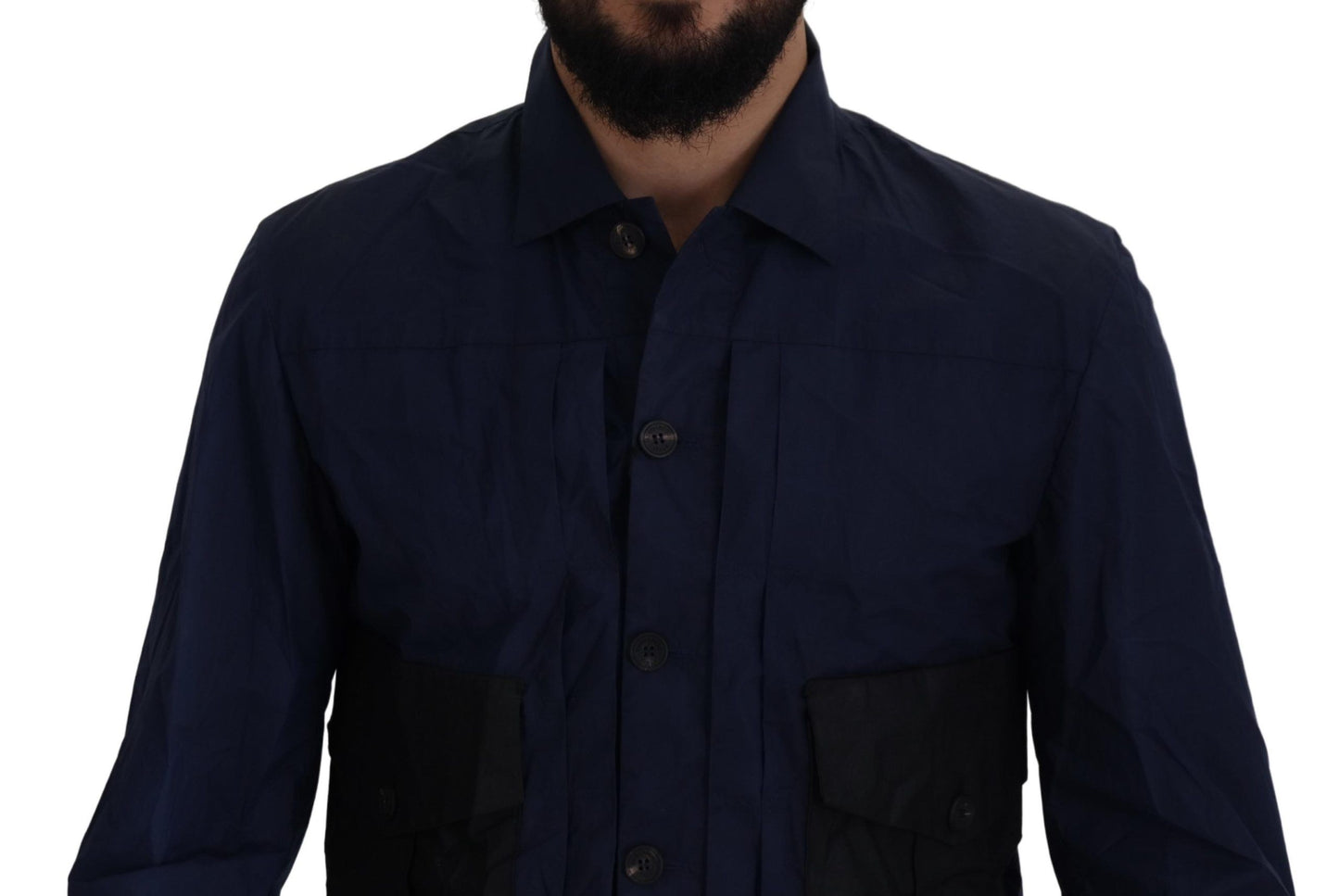 Dsquared² Svelte Dark Blue Cotton Shirt Dsquared²