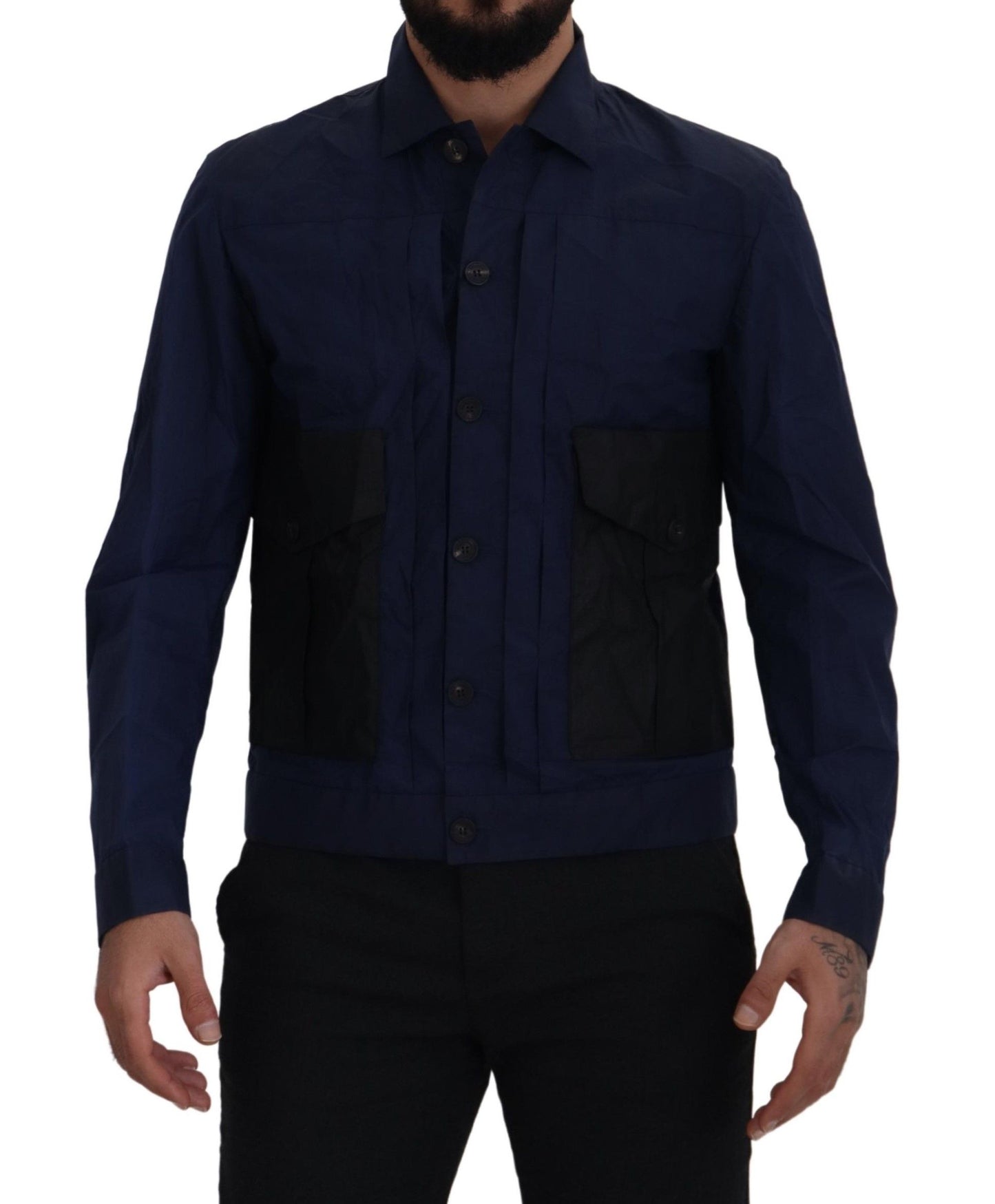 Dsquared² Svelte Dark Blue Cotton Shirt Dsquared²