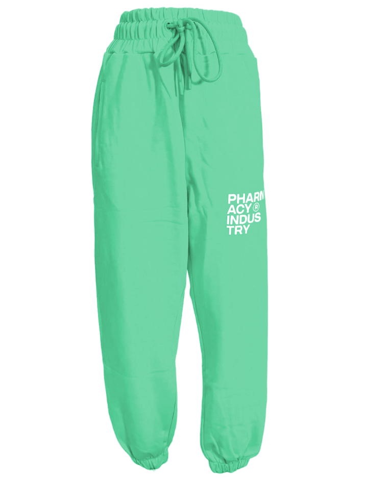 Pharmacy Industry Chic Drawstring Sweatpants in Lush Green Pharmacy Industry