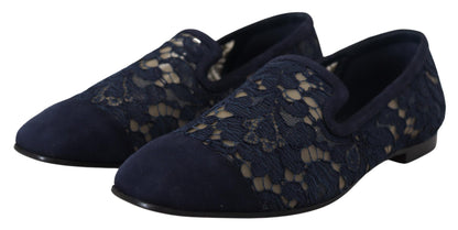 Dolce & Gabbana Elegant Blue Loafers Flats - Summer Chic Dolce & Gabbana