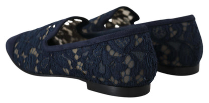 Dolce & Gabbana Elegant Blue Loafers Flats - Summer Chic Dolce & Gabbana