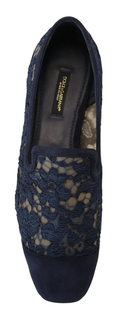 Dolce & Gabbana Elegant Blue Loafers Flats - Summer Chic Dolce & Gabbana