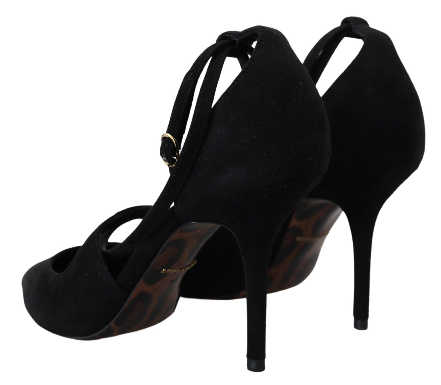 Dolce & Gabbana Elegant Ankle Strap Suede Heels Dolce & Gabbana