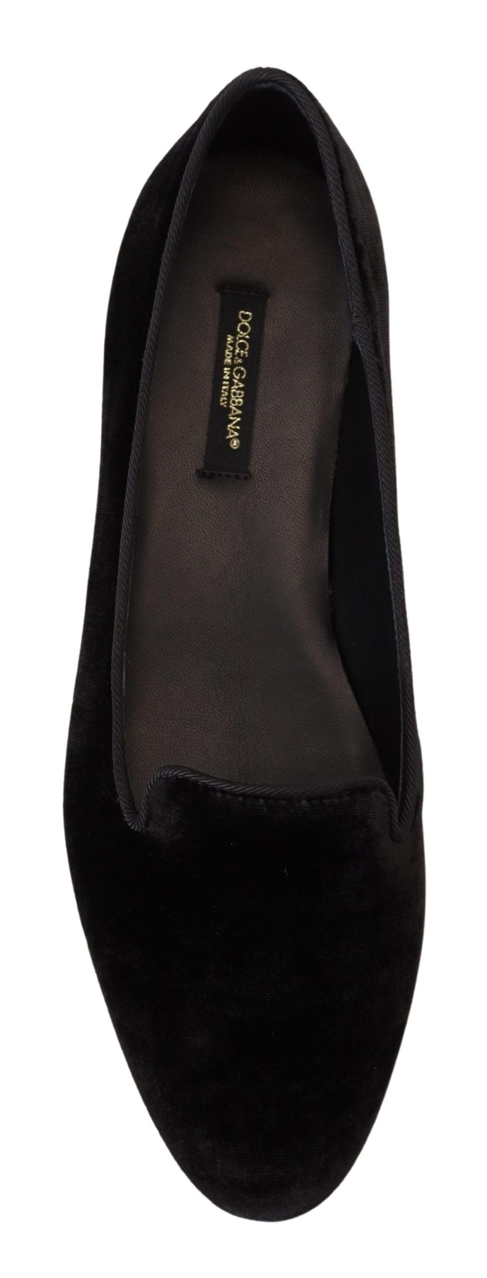 Dolce & Gabbana Elegant Black Silk-Blend Loafers Dolce & Gabbana