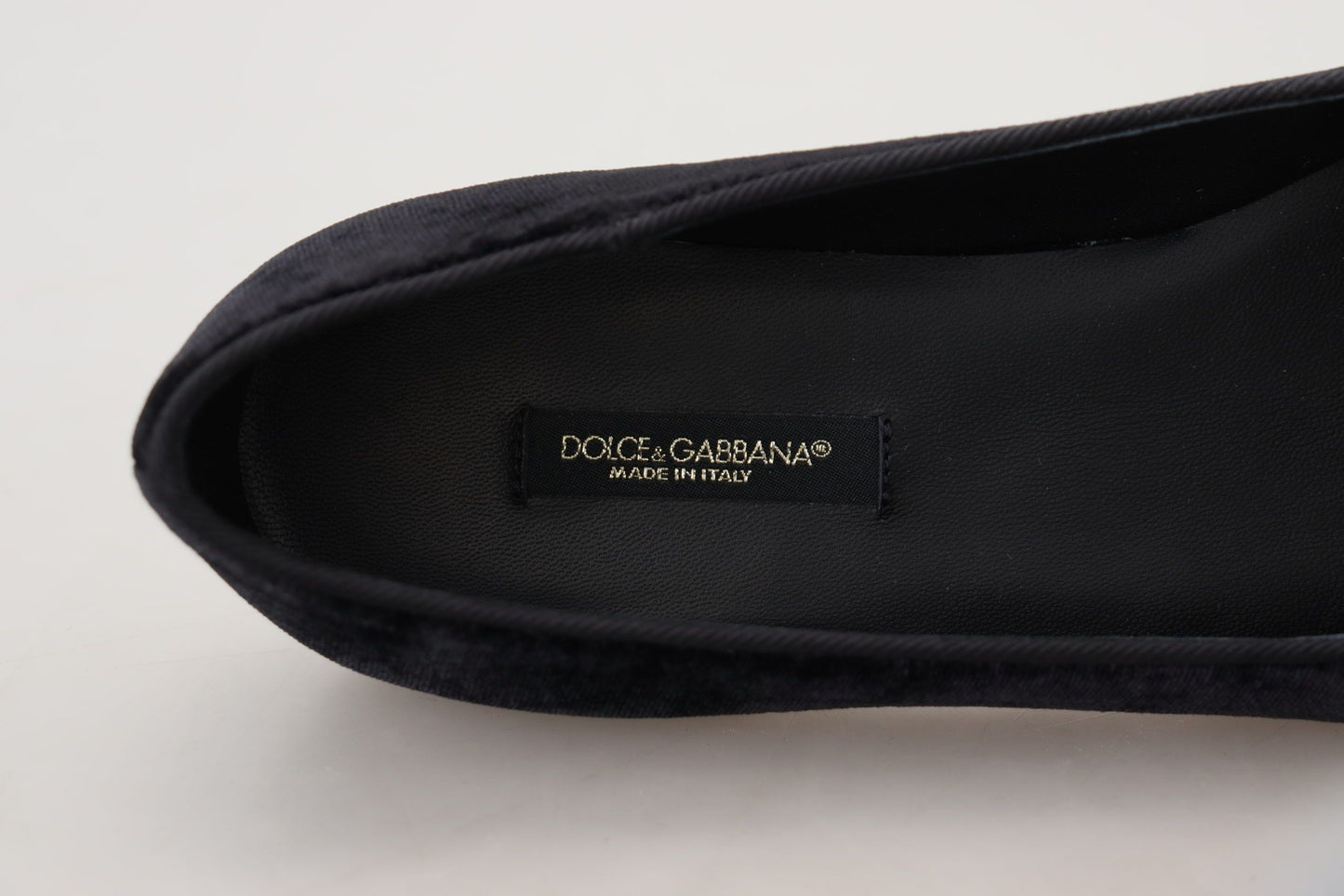 Dolce & Gabbana Elegant Black Silk-Blend Loafers Dolce & Gabbana