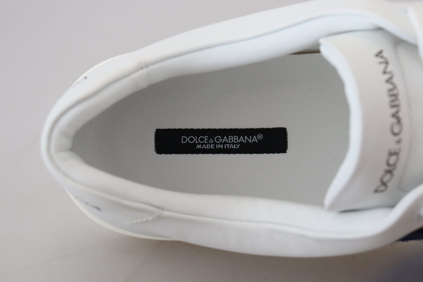 Dolce & Gabbana Elegant White Leather Men's Sneakers Dolce & Gabbana