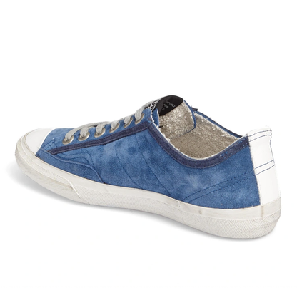 Golden Goose Chic Blue Suede Low-Top Sneakers Golden Goose