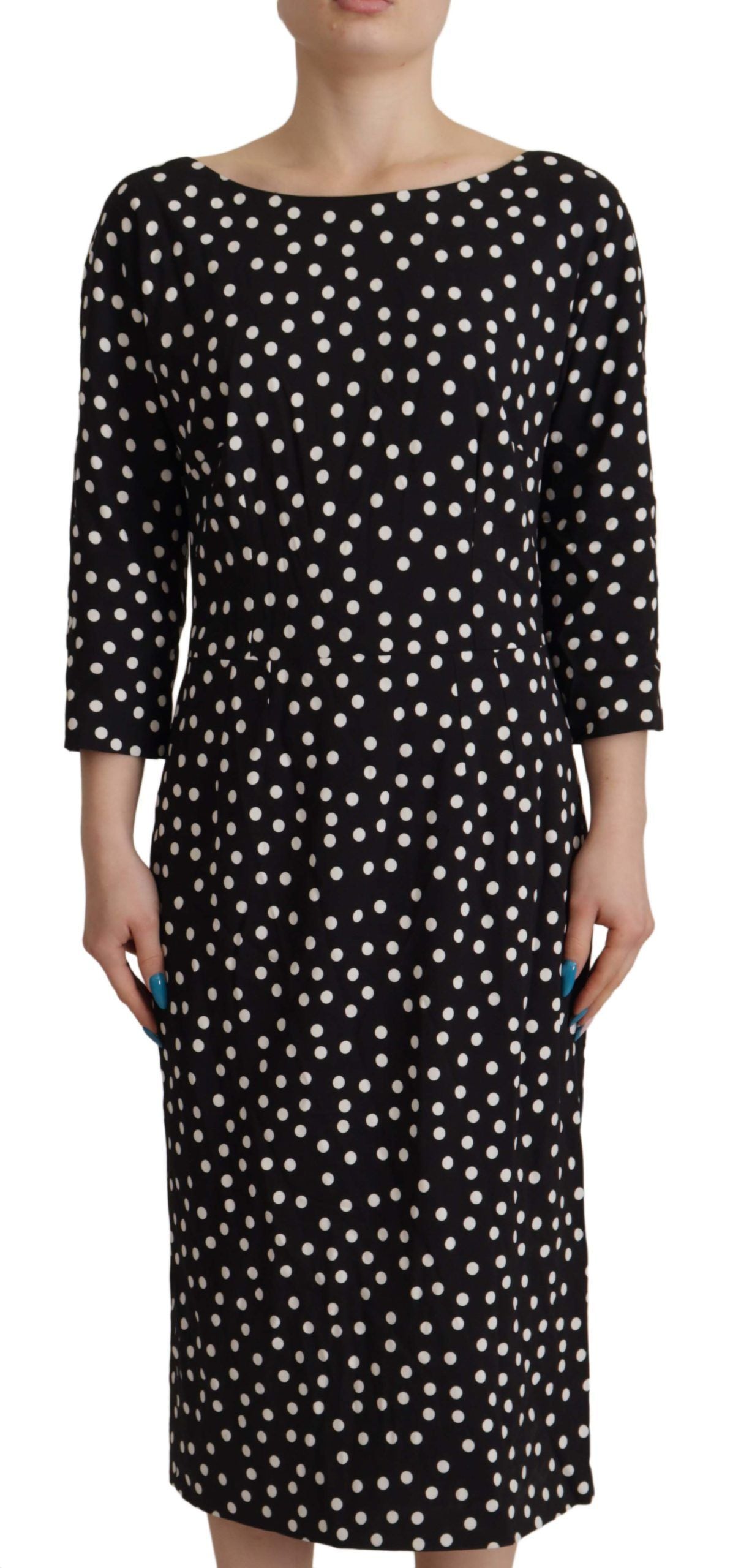 Dolce & Gabbana Polka Dot Sheath Midi Elegance Dolce & Gabbana