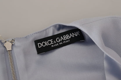 Dolce & Gabbana Elegant Light Blue A-line Dress Dolce & Gabbana