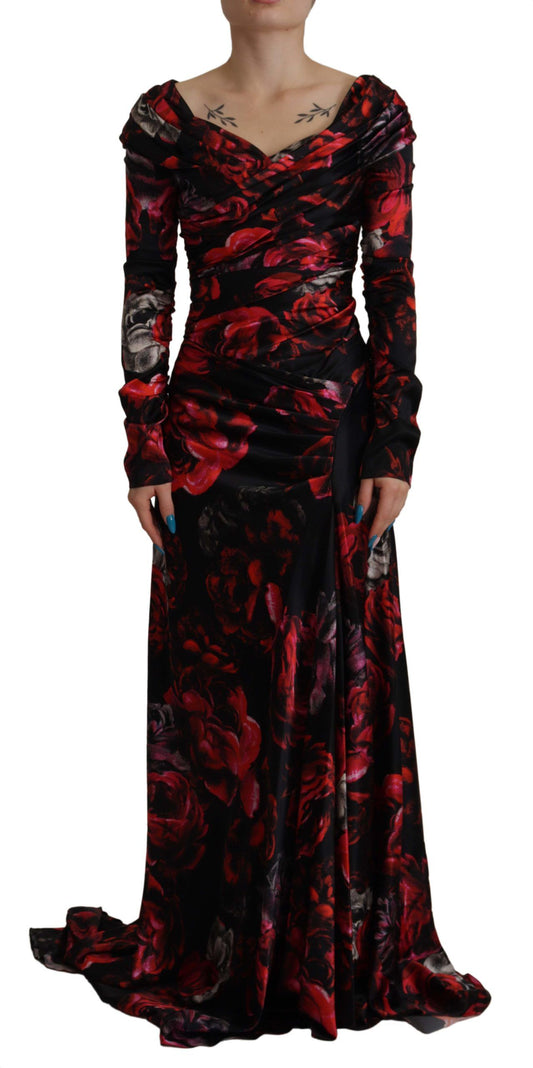 Dolce & Gabbana Elegant Floral A-Line Sheath Dress Dolce & Gabbana