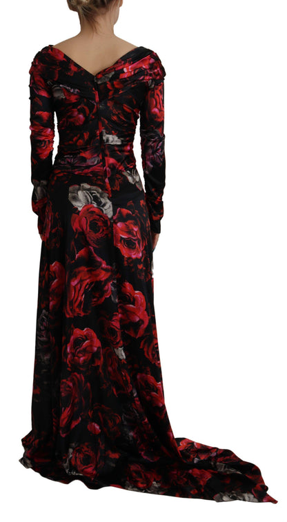 Dolce & Gabbana Elegant Floral A-Line Sheath Dress Dolce & Gabbana