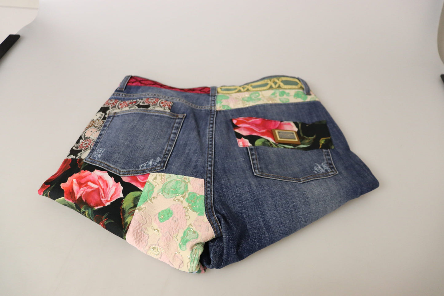 Dolce & Gabbana High Waist Patchwork Skinny Denim Dolce & Gabbana