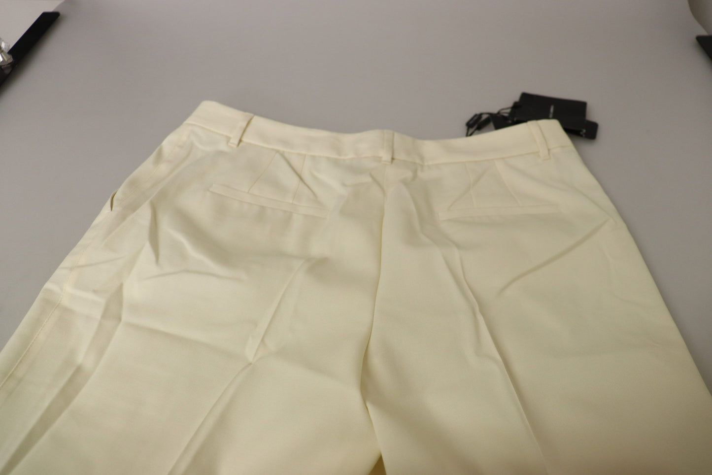 Dolce & Gabbana Elegant Ivory High-Waist Wool Pants Dolce & Gabbana