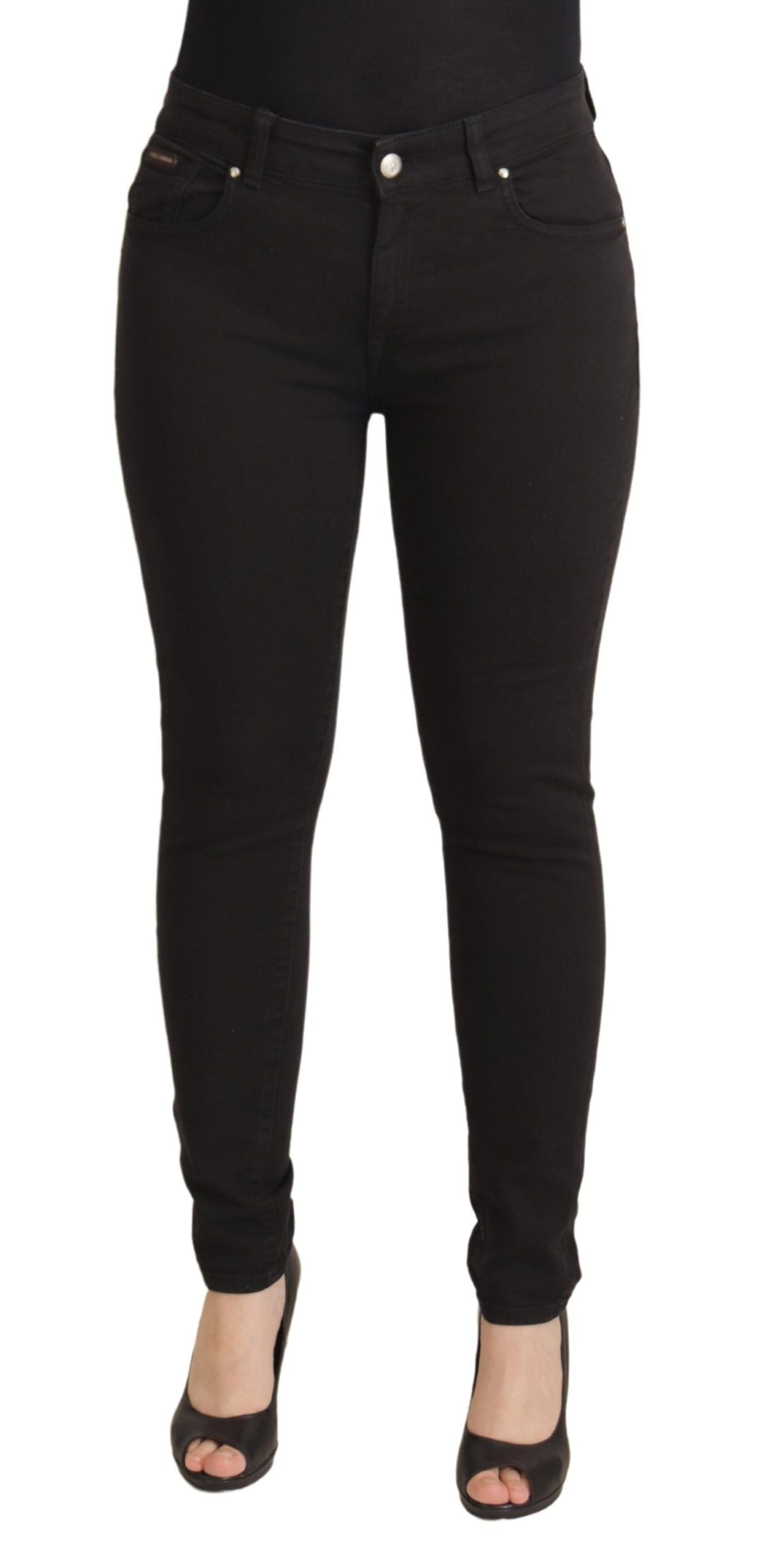 Dolce & Gabbana Sleek Black Cotton Stretch Skinny Jeans Dolce & Gabbana