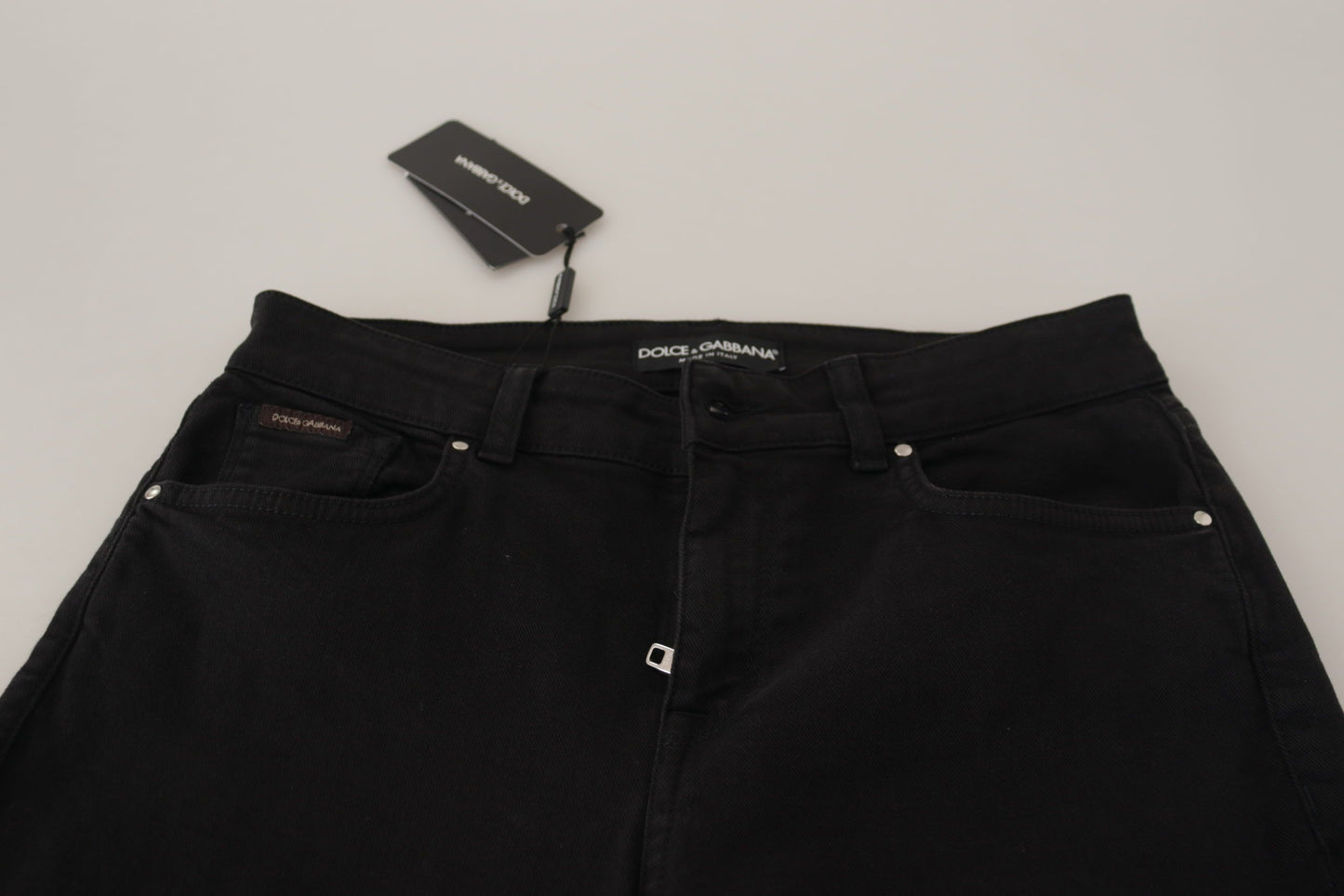 Dolce & Gabbana Sleek Black Cotton Stretch Skinny Jeans Dolce & Gabbana