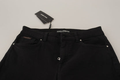 Dolce & Gabbana Sleek Black Cotton Stretch Skinny Jeans Dolce & Gabbana