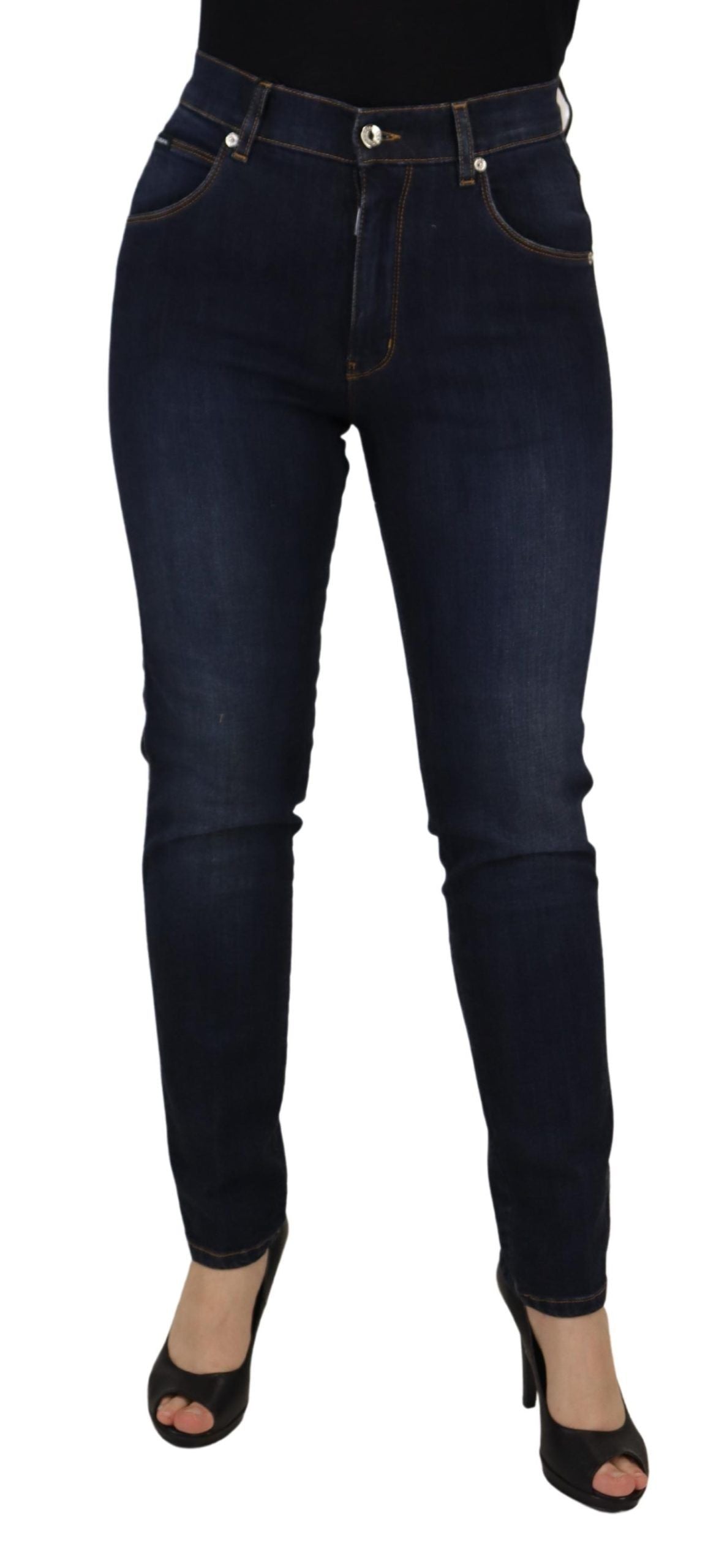 Dolce & Gabbana Elevate Your Denim Game with High Waist Skinny Jeans Dolce & Gabbana