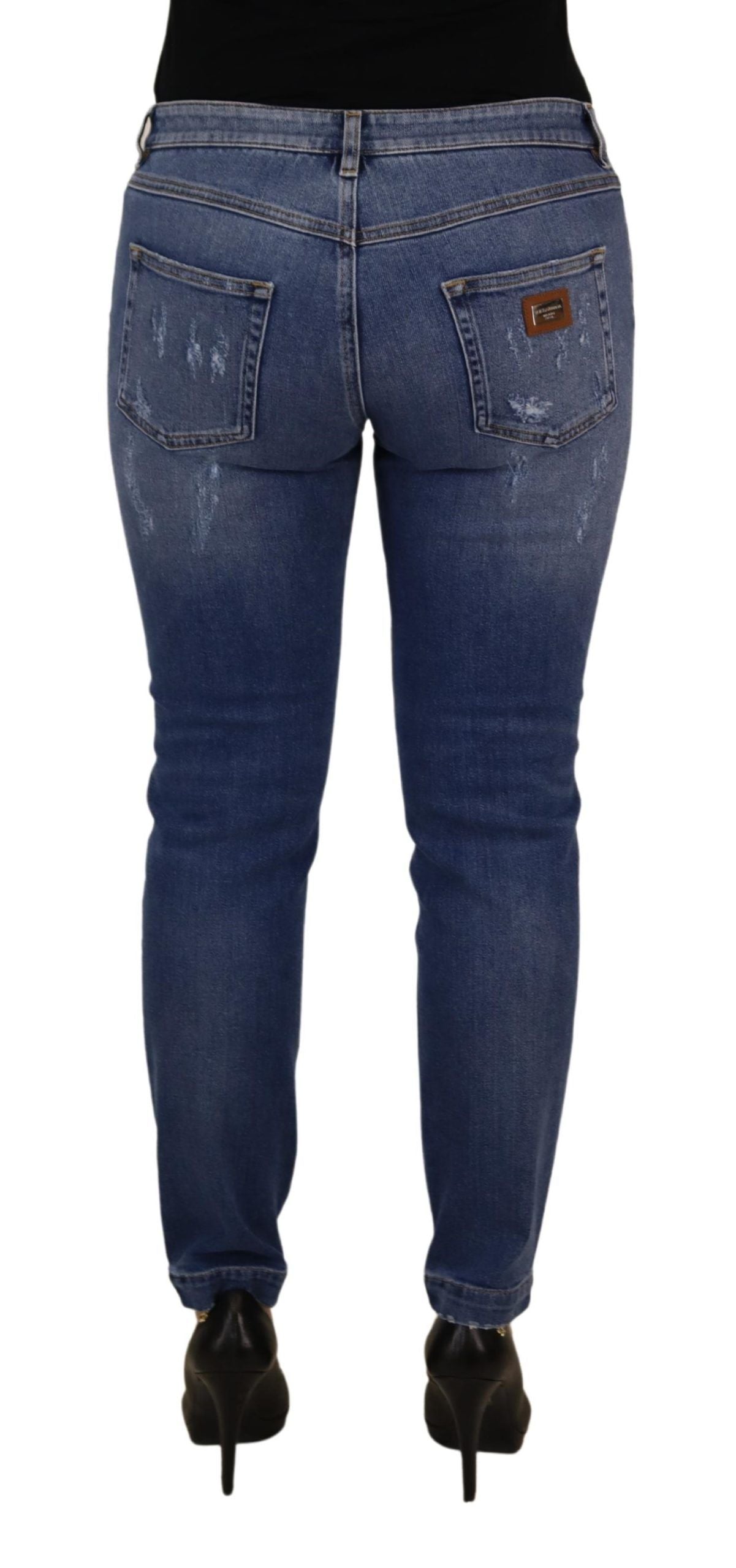 Dolce & Gabbana Chic Low Waist Skinny Denim Jeans Dolce & Gabbana