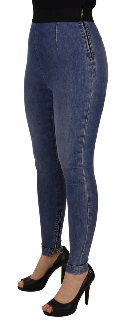 Dolce & Gabbana High Waist Skinny Denim The latest in style, these skinny jeans take it up a notch with a flattering high waist. Made of 98% cotton and 2% elastane, they offer a snug yet comfortable stretch fit. Country of origin: IT, you'll be donning a Dolce & Gabbana